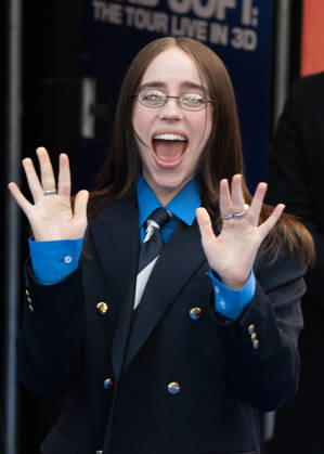 Billie Eilish attends the UK Premiere of Billie Eilish - Hit Me Hard and Soft: The Tour Live In 3D at Odeon Luxe Leicester Square in London, England. UK. Tuesday 28th April 2026. Copyright: xJamesxWarrenx ae75e668