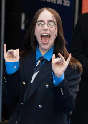 Billie Eilish attends the UK Premiere of Billie Eilish - Hit Me Hard and Soft: The Tour Live In 3D at Odeon Luxe Leicester Square in London, England. UK. Tuesday 28th April 2026. Copyright: xJamesxWarrenx ae75e666