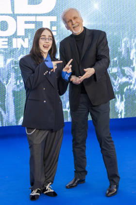Billie Eilish Hit Me Hard and Soft - The Tour Live in 3D film premiere, London, UK, on 28th April 2026 James Cameron and Billie Eilish at Billie Eilish Hit Me Hard and Soft - The Tour Live in 3D film premiere, London, UK, on 28th April 2026, Credit:James Shaw Avalon UNITED KINGDOM, LONDON, London  Copyright: xJamesxShawx xAvalonx 1095080180