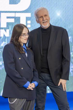 Billie Eilish Hit Me Hard and Soft - The Tour Live in 3D film premiere, London, UK, on 28th April 2026 James Cameron and Billie Eilish at Billie Eilish Hit Me Hard and Soft - The Tour Live in 3D film premiere, London, UK, on 28th April 2026, Credit:James Shaw Avalon UNITED KINGDOM, LONDON, London  Copyright: xJamesxShawx xAvalonx 1095080188
