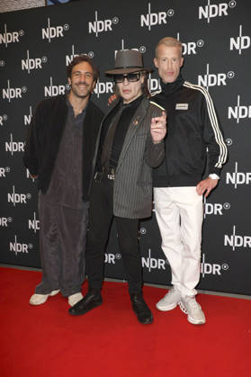 Max Giesinger, Udo Lindenberg und Benjamin von Stuckrad-Barre bei der Premiere des ARD-Dokumentarfilms Udo! Rebell. Rockstar. Ikone. in der Astor Filmlounge Hafencity. Hamburg, 28.04.2026