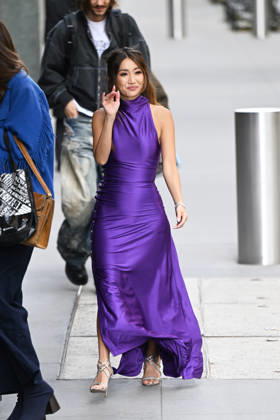 Brenda Song all smiiles whie arriving at ABC Studios in New York Featuring: Brenda Song Where: New York City, New York, United States When: 28 Apr 2026 Credit: Elder Ordonez INSTARimages EDITORIAL USE ONLY. NOT FOR USE BY NEWSPAPERS BASED IN THE UK. Copyright: xx instar55650996