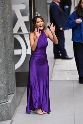 Brenda Song all smiiles whie arriving at ABC Studios in New York Featuring: Brenda Song Where: New York City, New York, United States When: 28 Apr 2026 Credit: Elder Ordonez INSTARimages EDITORIAL USE ONLY. NOT FOR USE BY NEWSPAPERS BASED IN THE UK. Copyright: xx instar55651000