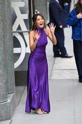 Brenda Song all smiiles whie arriving at ABC Studios in New York Featuring: Brenda Song Where: New York City, New York, United States When: 28 Apr 2026 Credit: Elder Ordonez INSTARimages EDITORIAL USE ONLY. NOT FOR USE BY NEWSPAPERS BASED IN THE UK. Copyright: xx instar55650999