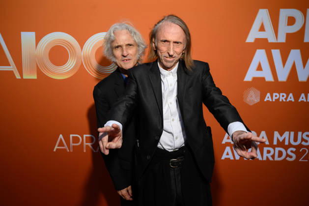 APRA MUSIC AWARDS 2026, Reg Mombassa (right) and Peter O Doherty attend the 2026 APRA Music Awards at Hordern Pavilion, in Sydney, Wednesday, April 29, 2026. ( NO ARCHIVING SYDNEY NEW SOUTH WALES AUSTRALIA  Copyright: xDANxHIMBRECHTSx 20260429152295068259