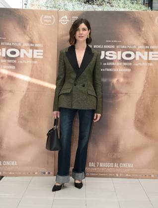 Rome: Hotel Visconti. Photocall for the film Illusion. Pictured: Vittoria Puccini  Copyright: xMaurizioxD Avanzox xipa-agency.netx xDxAvanzo Provvisionatox IPA_Agency_IPA74311121