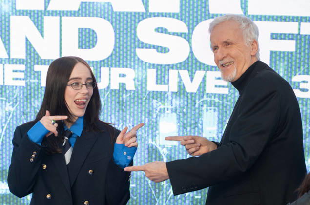 Billie Eilish Hit Me Hard and Soft UK Premiere - London Billie Eilish and James Cameron attends the UK Premiere of Billie Eilish - Hit Me Hard and Soft: The Tour Live In 3D at Odeon Luxe Leicester Square in London, England. UK. Tuesday 28th April 2026. Photo by James Warren Famous ABACAPRESS.COM London United Kingdom  Copyright: xFamous ABACAx