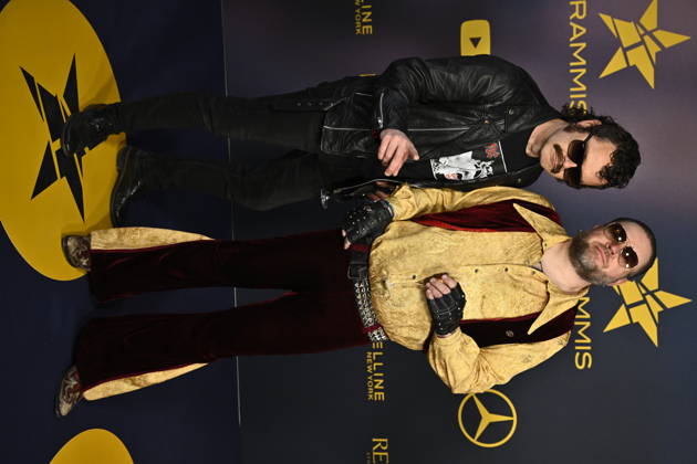 STOCKHOLM, SWEDEN 20260429 Hakan Sörle Pedro Sanchez and Stefan Sjur Ubbe Näslund in Korslagda arrive on the red carpet for Wednesday nights Grammy Awards at the Annexet in Stockholm STOCKHOLM SWEDEN x10060x  Copyright: xHenrikxMontgomery TTx GRAMMISGALAN 2026 1AHaSTlvct8