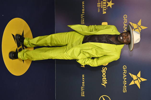 STOCKHOLM, SWEDEN 20260429 Tusse Toussaint Chiza arrives on the red carpet for Wednesday nights Grammy Awards at the Annexet in Stockholm STOCKHOLM SWEDEN x10060x  Copyright: xHenrikxMontgomery TTx GRAMMISGALAN 2026 ZoacZBUsLN0