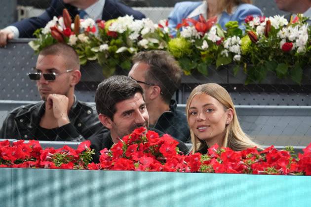 Thibaut Courtois and Mishel Gerzig during Masters Series Madrid 2026 in Madrid on Wednesday 29 April 2026. Cordon Press 