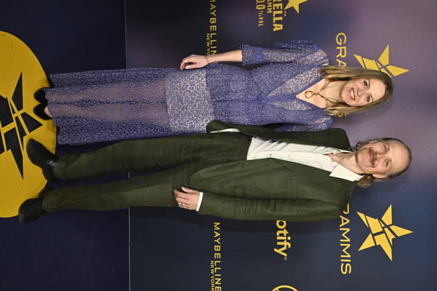 STOCKHOLM, SWEDEN 20260429 Frida Hyvönen and Christian Kjellvander arrive on the red carpet for Wednesday nights Grammy Awards at the Annex in Stockholm STOCKHOLM SWEDEN x10060x  Copyright: xHenrikxMontgomery TTx GRAMMISGALAN 2026 YTMco0cBIZk