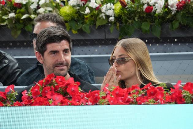 during Masters Series Madrid 2026 in Madrid on Wednesday 29 April 2026 Thibaut Courtois and Mishel Gerzig during Masters Series Madrid 2026 in Madrid on Wednesday 29 April 2026. Cordon Press 