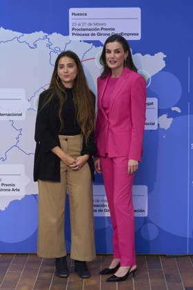 29-04-2026 Granada Queen Letizia with film director and screenwriter Gemma Blasco attended the announcement of the Girona Arts Prize 2026 during the fourth stage of the Tour del Talento at Manuel de Falla Auditorium in Granada. No Spain Â  Copyright: xPPEx