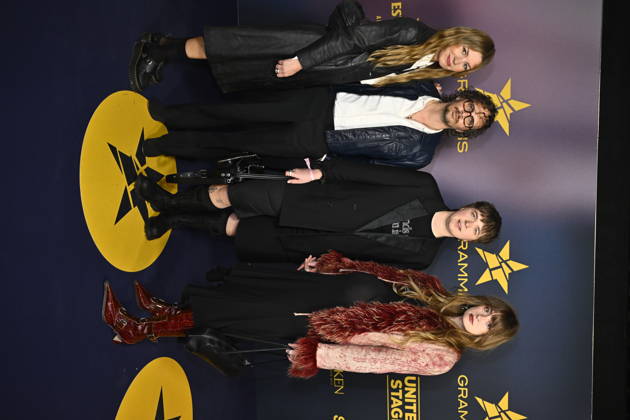 STOCKHOLM, SWEDEN 20260429 Caroline Al Fakir, Salem Al Fakir, Kerstin Ljungström and Fanny Hultman arrive on the red carpet for Wednesday nights Grammy Awards at the Annex in Stockholm STOCKHOLM SWEDEN x10060x  Copyright: xHenrikxMontgomery TTx GRAMMISGALAN 2026 kV3Pwcd6oCk