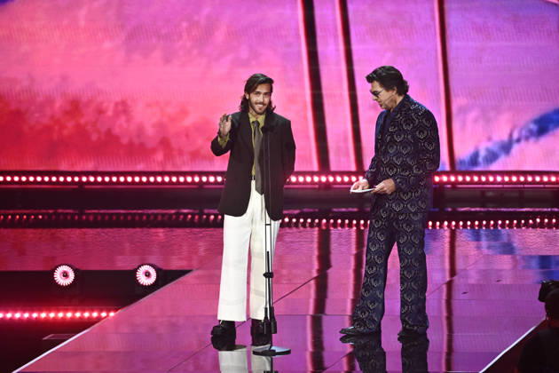STOCKHOLM, SWEDEN 20260429 Benjamin Ingrosso presents the Artist of the Year award during Wednesday nights Grammis Gala at the Annex in Stockholm STOCKHOLM SWEDEN x10060x  Copyright: xHenrikxMontgomery TTx GRAMMISGALAN 2026 cv7z7ZjYGl0