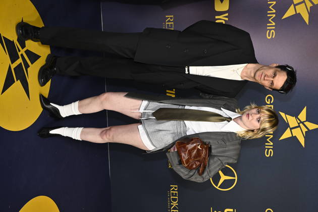 STOCKHOLM, SWEDEN 20260429 Jonathan Johansson and Ellen Krauss arrive on the red carpet for Wednesday nights Grammy Awards at the Annex in Stockholm STOCKHOLM SWEDEN x10060x  Copyright: xHenrikxMontgomery TTx GRAMMISGALAN 2026 UkEHEEsrEz4