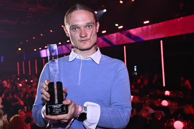 STOCKHOLM, SWEDEN 20260429 Olof Dannert was awarded the Video of the Year prize at Wednesday nights Grammis Gala at the Annex in Stockholm STOCKHOLM SWEDEN x10060x  Copyright: xHenrikxMontgomery TTx GRAMMISGALAN 2026 pPVKSqFDdc0