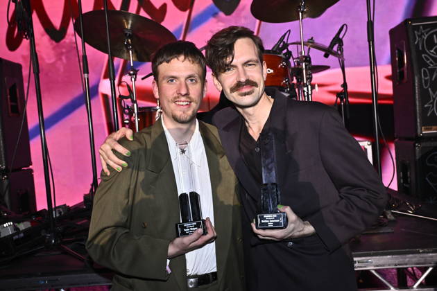 STOCKHOLM, SWEDEN 20260429 Teodor Wolgers was awarded the Folk Music of the Year award and Mathias Zachrisson was awarded the Childrens Music of the Year award during Wednesday nights Grammis Gala at the Annex in Stockholm STOCKHOLM SWEDEN x10060x  Copyright: xHenrikxMontgomery TTx GRAMMISGALAN 2026 EFeHCPYsIcE