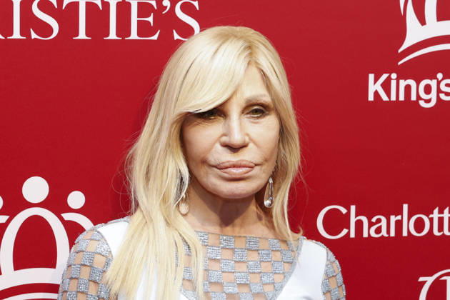 Donatella Versace arrives on the red carpet at The King s Trust 5th Annual Gala at Christie s on Wednesday, April 29, 2026 in New York City. King Charles III and Queen Camilla will visit the nation s capital, New York City, and Virginia during the trip arranged to celebrate the United States of America s 250th anniversary of its independence.  NYP20260429526 JOHNxANGELILLO