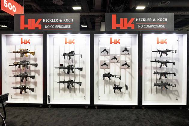 April 29, 2026, Washington, District Of Columbia, USA: The Heckler & Koch booth at the Modern Day Marine conference at the Walter E. Washington Convention Center in Washington, DC. Washington USA  - ZUMAb161 20260429_aap_b161_003 Copyright: xMichaelxBrochsteinx