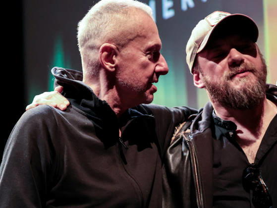 April 29, 2026, Krakow, Poland: Movie actor, Boguslaw Linda and director, ?ukasz Palkowski attend a meeting after the screening of Gorky Resort (working on the title of the movie) during Mastercards OFF Camera film festival in Krakow city centre. Krakow Poland  - ZUMAs197 20260429_aaa_s197_088 Copyright: xDominikaxZarzyckax
