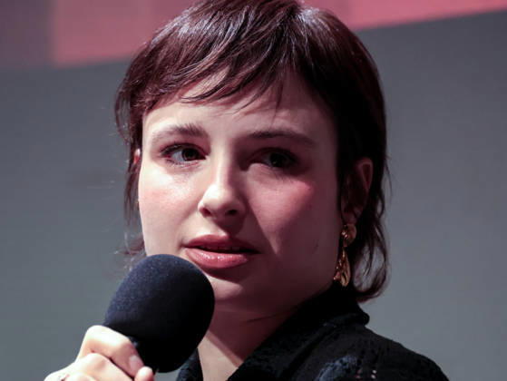 April 29, 2026, Krakow, Poland: Movie actress, Anna Prochniak seen speaking in a meeting after the screening of Gorky Resort (working on the title of the movie) during Mastercards OFF Camera film festival in Krakow city centre. Krakow Poland - ZUMAs197 20260429_aaa_s197_083 Copyright: xDominikaxZarzyckax