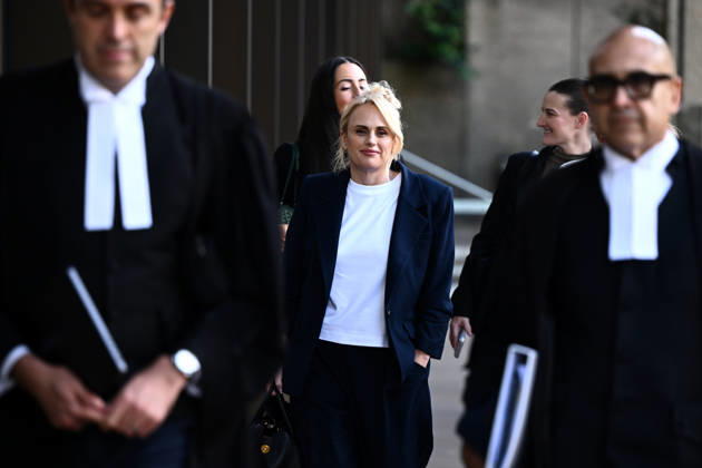 REBEL WILSON COURT, Rebel Wilson returns following a break in proceedings at the Federal Court of Australia, in Sydney, Thursday, April 30, 2026. ( NO ARCHIVING SYDNEY NEW SOUTH WALES AUSTRALIA  Copyright: xDANxHIMBRECHTSx 20260430118137491371