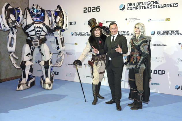 Sönke Möhring bei der Verleihung des Deutschen Computerspielpreises 2026 im Herkulessaal der Residenz. München, 29.04.2026