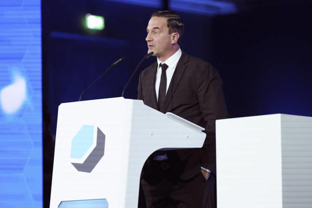 Sönke Möhring bei der Verleihung des Deutschen Computerspielpreises 2026 im Herkulessaal der Residenz. München, 29.04.2026