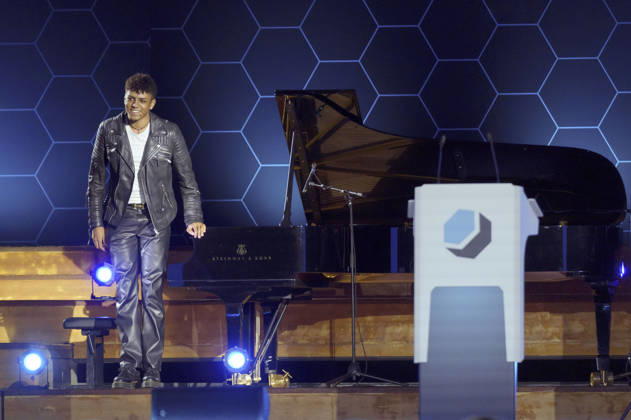 Louis Philippson bei der Verleihung des Deutschen Computerspielpreises 2026 im Herkulessaal der Residenz. München, 29.04.2026