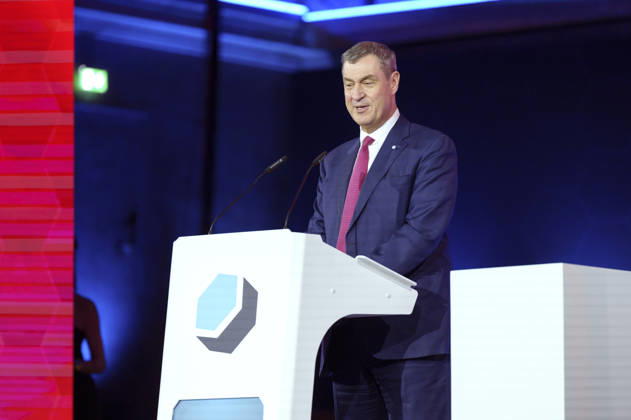 Markus Söder bei der Verleihung des Deutschen Computerspielpreises 2026 im Herkulessaal der Residenz. München, 29.04.2026