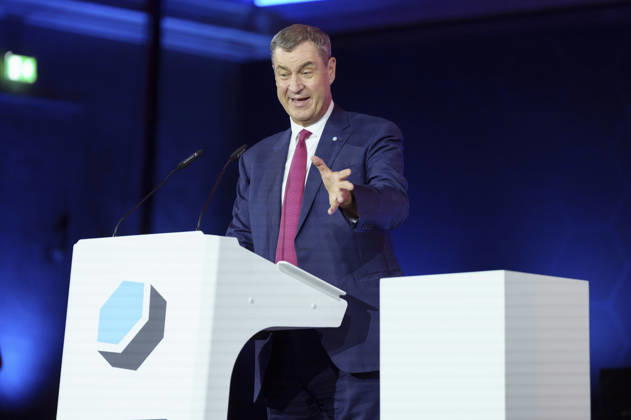 Markus Söder bei der Verleihung des Deutschen Computerspielpreises 2026 im Herkulessaal der Residenz. München, 29.04.2026