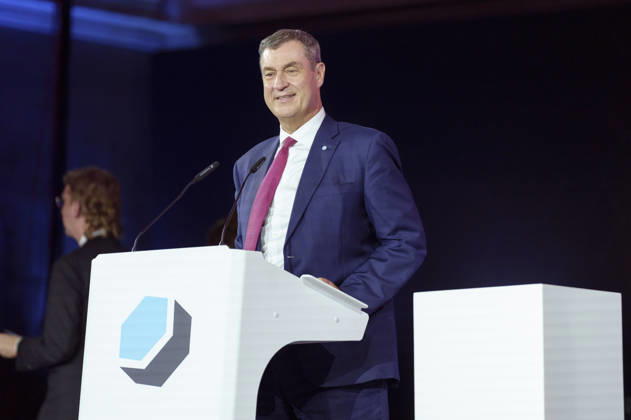 Markus Söder bei der Verleihung des Deutschen Computerspielpreises 2026 im Herkulessaal der Residenz. München, 29.04.2026