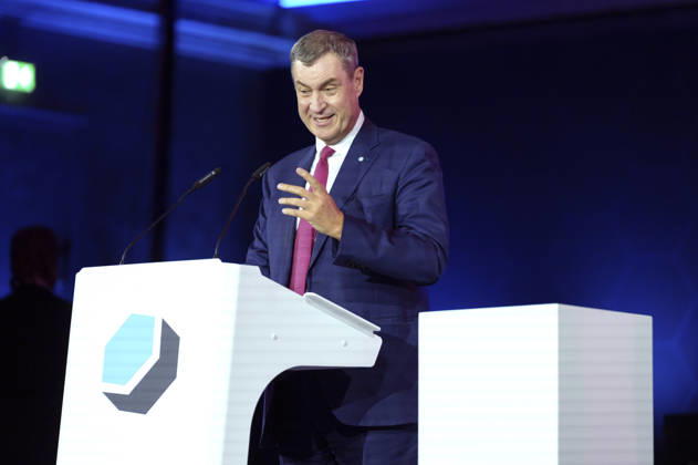 Markus Söder bei der Verleihung des Deutschen Computerspielpreises 2026 im Herkulessaal der Residenz. München, 29.04.2026