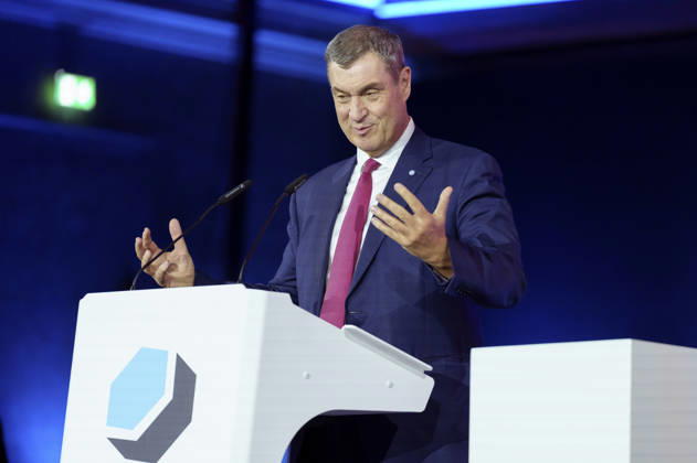 Markus Söder bei der Verleihung des Deutschen Computerspielpreises 2026 im Herkulessaal der Residenz. München, 29.04.2026