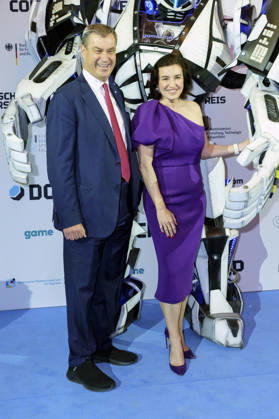 Markus Söder und Dorothee Bär bei der Verleihung des Deutschen Computerspielpreises 2026 im Herkulessaal der Residenz. München, 29.04.2026