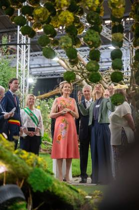 King Philippe - Filip of Belgium and Queen Mathilde of Belgium are pictured during a royal visit to the Floralien flower festival in Gent, Thursday 30 April 2026. The King & Queen are invited for a preview to the event, which is open to the public from 1 to 10 May.  JONASxROOSENS 172446801