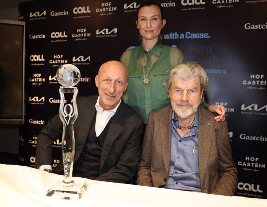 Präsentation CALL Film Festival 2026 Bad Hofgastein Wien, 30. 05. 2026 Festival Präsident Oliver HIRSCHBIEGEL, Reinhold MESSNER, Diane MESSNER