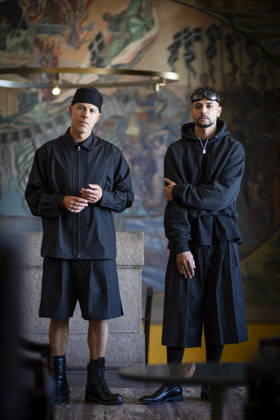 Karpe legger opp Oslo 20260430. Musikkduoen Karpe med Magdi Omar Ytreeide Abdelmaguid og Chirag Rashmikant Patel pa Nasjonalbiblioteket i anledning at de legger opp i 2028. Foto: Heiko Junge NTB Oslo Norge eZkojdb8dkk EDITORIAL USE ONLY Ref:_ENTeZkojdb8dkk.jpg Copyright: xHeikoxJungex xNTBx