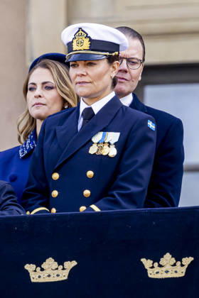 30-04-2026 Outer attend the Swedish Armed Forces tribute on the Outer Courtyard of the Royal palace as part of the celebrations of King Carl Gustafs 80th birthday in Stockholm, Sweden. Â  Copyright: xPPEx