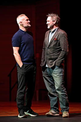 NIBELUNGEN FESTSPIELE 2026. Schauspieler Oliver Lansley und Regisseur James Seager anläßlich einer Pressekonferenz zu den Nibelungen Festspielen 2026 Die Hunnenkönigin am 30.04.2026 in Worms. 20260430MWI112205