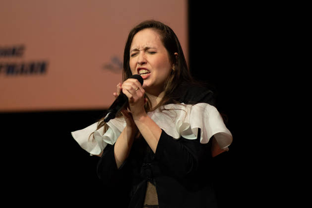 Nibelungen-Festspielen Worms 2026. Alice Merton bei der Pressekonferenz am 30.04.2026 zu den Nibelungen-Festspielen Worms 2026 im DasWormser, bei der das neue Stueck Die Hunnenkönigin praesentiert wurde. Worms DasWormser Rheinland-Pfalz