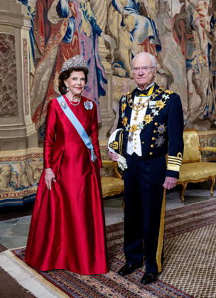 30-04-2026 Gala King Carl XVI Gustaf and Queen Silvia arriving for the galadinner at the Royal palace to mark the celebrations of King Carl Gustafs 80th birthday in Stockholm, Sweden. Â  Copyright: xPPEx