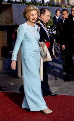 30-04-2026 Gala Queen Sofia arriving for the galadinner at the Royal palace to mark the celebrations of King Carl Gustafs 80th birthday in Stockholm, Sweden. Â  Copyright: xPPEx