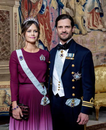 30-04-2026 Gala Prince Carl Philip and Princess Sofia arriving for the galadinner at the Royal palace to mark the celebrations of King Carl Gustafs 80th birthday in Stockholm, Sweden. Â  Copyright: xPPEx