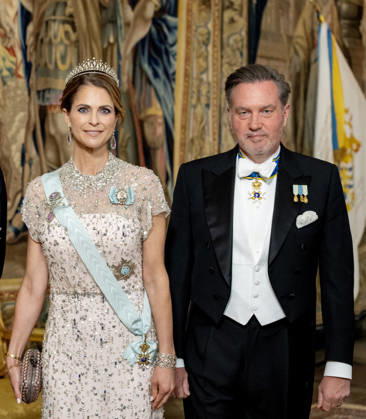 30-04-2026 Gala Princess Madeleine and Chris O Neill arriving for the galadinner at the Royal palace to mark the celebrations of King Carl Gustafs 80th birthday in Stockholm, Sweden. Â  Copyright: xPPEx
