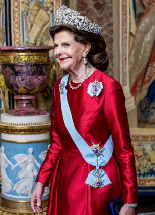 30-04-2026 Gala King Carl XVI Gustaf and Queen Silvia arriving for the galadinner at the Royal palace to mark the celebrations of King Carl Gustafs 80th birthday in Stockholm, Sweden. Â  Copyright: xPPEx