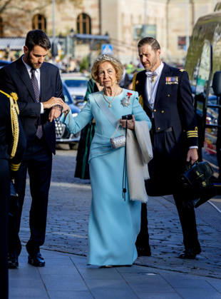 30-04-2026 Gala Queen Sofia arriving for the galadinner at the Royal palace to mark the celebrations of King Carl Gustafs 80th birthday in Stockholm, Sweden. Â  Copyright: xPPEx