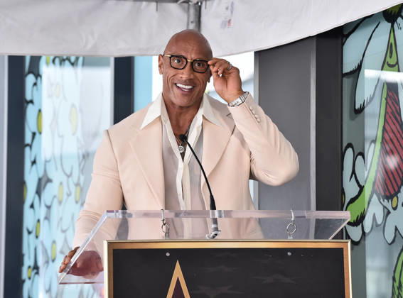 Stanley Tucci and Emily Blunt Honored with Star on Hollywood Walk of Fame Dwayne Johnson speaks at Stanley Tucci and Emily Blunt™s Hollywood Walk of Fame Star ceremony on April 30, 2026 in Hollywood, CA. Hollywood Hollywood Walk of Fame California USA Copyright: xLisaxOConnorx xAFF-USA.comx