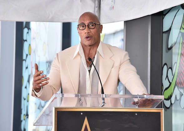 Stanley Tucci and Emily Blunt Honored with Star on Hollywood Walk of Fame Dwayne Johnson speaks at Stanley Tucci and Emily Blunt™s Hollywood Walk of Fame Star ceremony on April 30, 2026 in Hollywood, CA. Hollywood Hollywood Walk of Fame California USA Copyright: xLisaxOConnorx xAFF-USA.comx